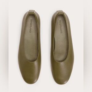 Everlane Olive Green Flats